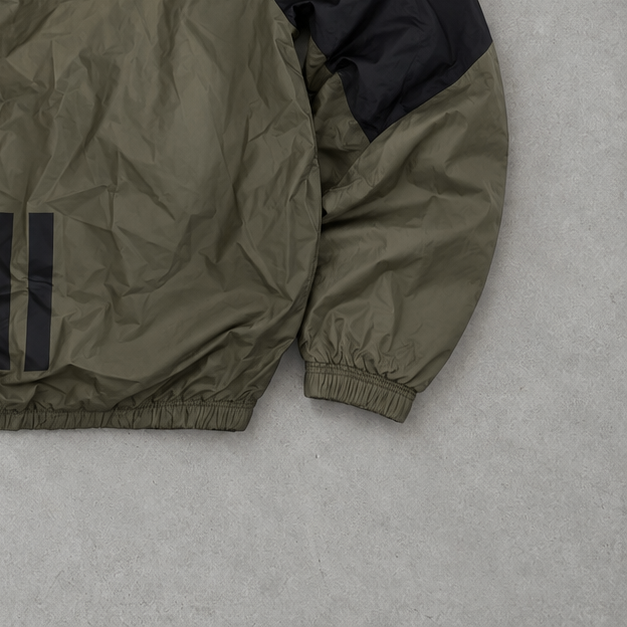 adidas Jacket Schwarz, Dunkelgrün Rare (S)
