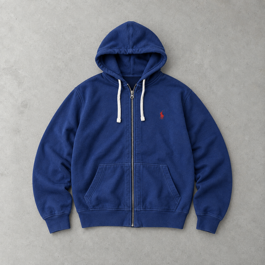 Ralph Lauren Hoodie Blau Rare (L)