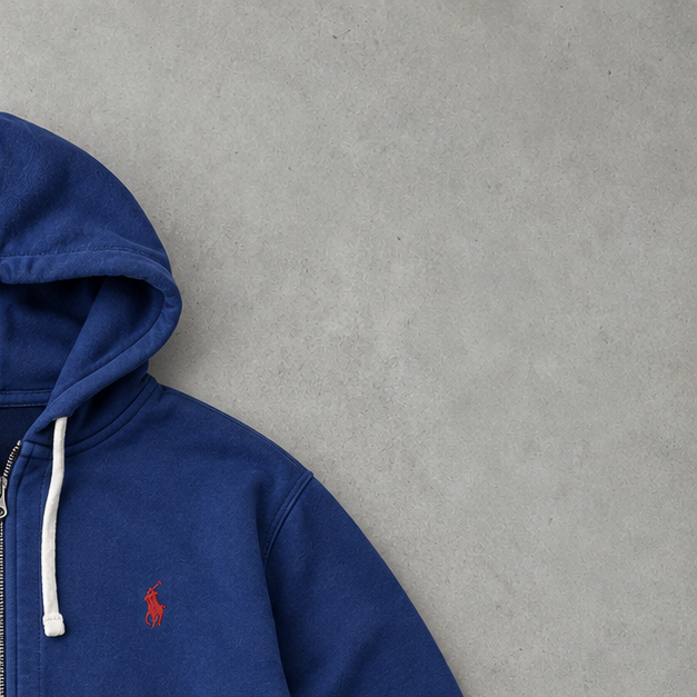 Ralph Lauren Hoodie Blau Rare (L)