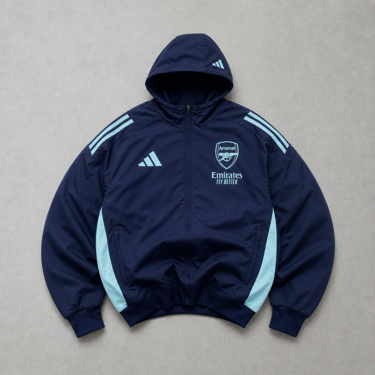 Arsenal Adidas Vest Blau Rare (S) Stitched Logo