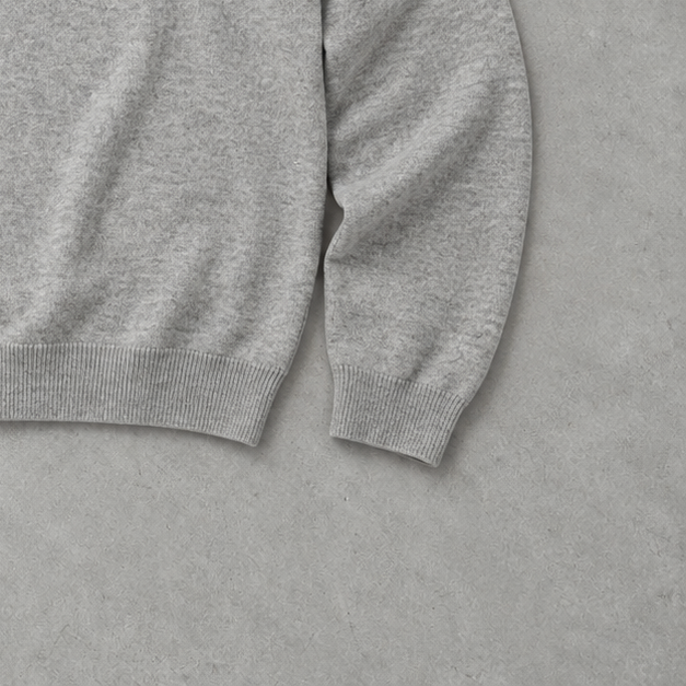 Polo Ralph Lauren V-Neck Sweater Grau Rare (XL) Stitched Logo