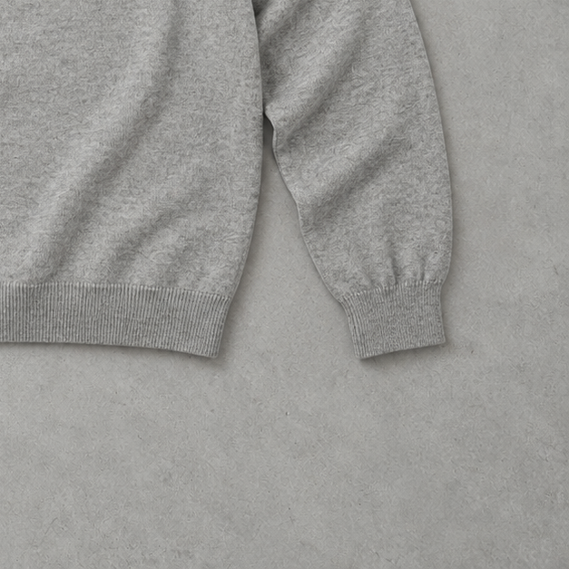Polo Ralph Lauren V-Neck Sweater Grau Rare (XL) Stitched Logo