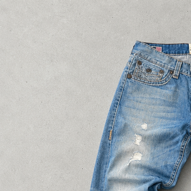 Y2K True Religion Jeans Hellblau Limited (M)