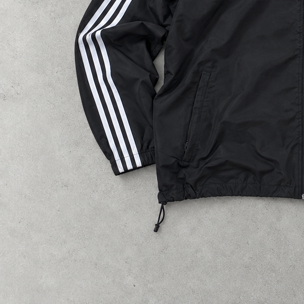 Adidas Windbreaker Black / White Rare (XL) Stitched Logo