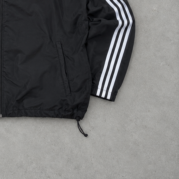 Adidas Windbreaker Black / White Rare (XL) Stitched Logo