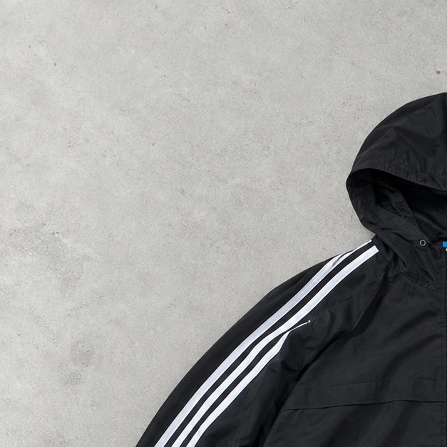 Adidas Windbreaker Black / White Rare (XL) Stitched Logo