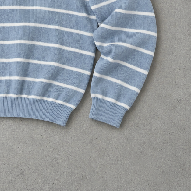 Ralph Lauren Sweater Hellblau Stitched Logo Rare (L)