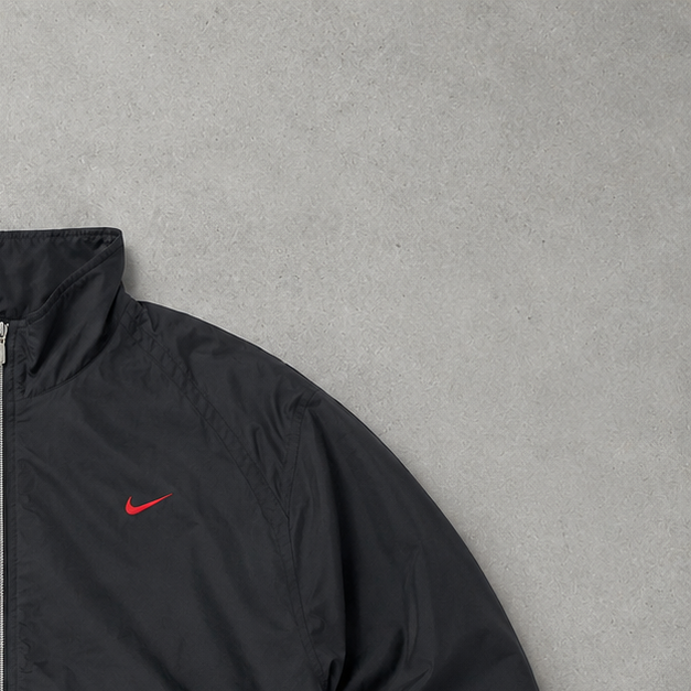 Y2K Nike Windbreaker Schwarz Limited (M)