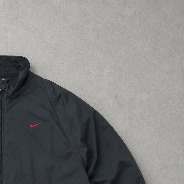 Y2K Nike Windbreaker Schwarz Limited (M)