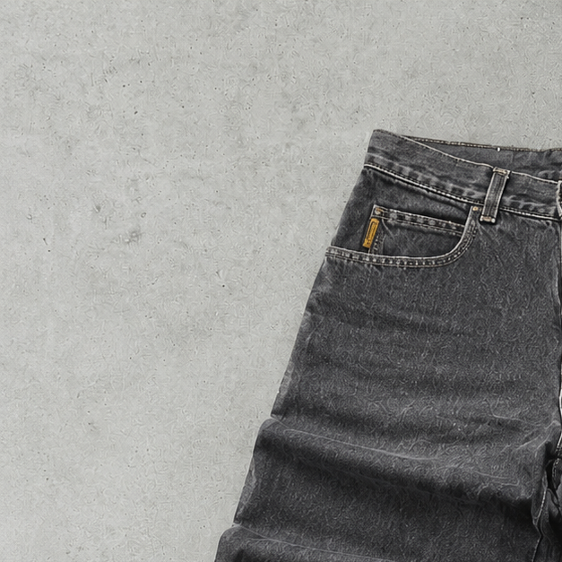 90s Y2K Armani Jeans Jeans Schwarz, Grau Limited (S)