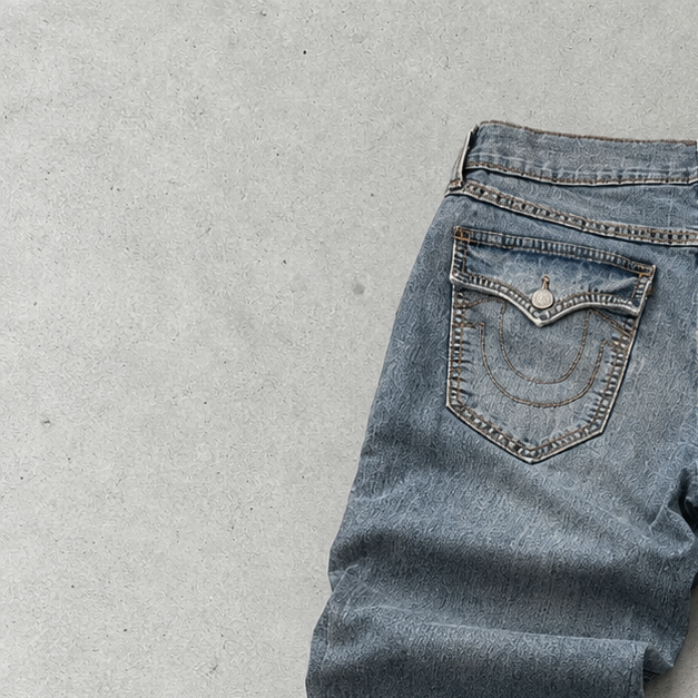 True Religion Straight Jeans Light Blue Rare (W34 | DE 50)