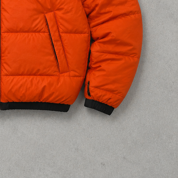 The North Face Jacket Orange, Schwarz Rare (L)