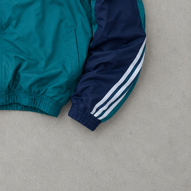 90s Adidas Jacket Grün, Schwarz Limited (Size L)