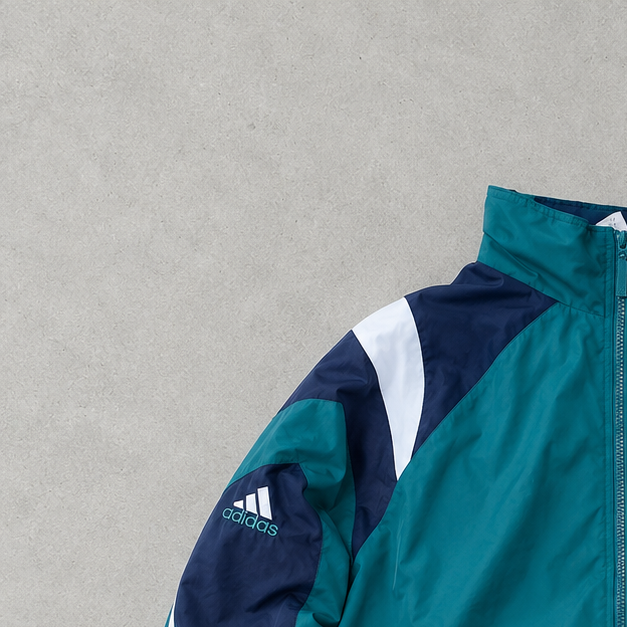 90s Adidas Jacket Grün, Schwarz Limited (Size L)