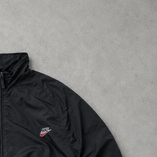 Vintage Nike Track Jacket Black Limited (XL)