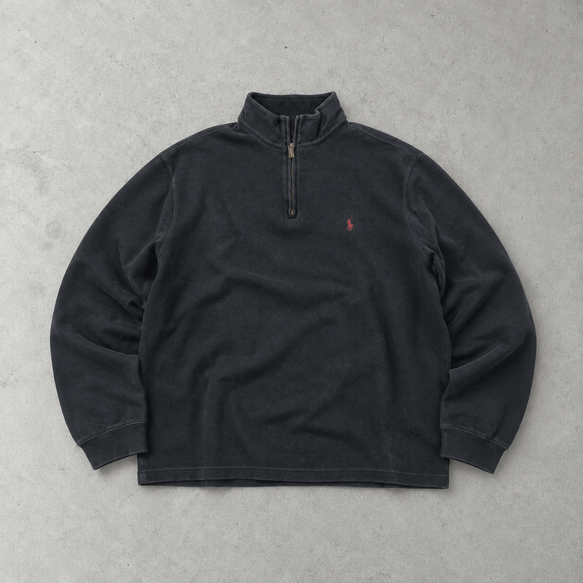 Ralph Lauren Half-Zip Sweater Blau, Marineblau Rare (XXL)