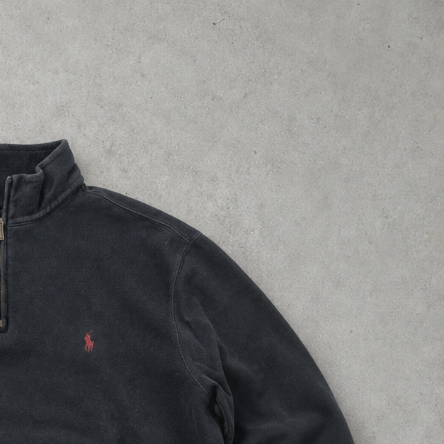 Ralph Lauren Half-Zip Sweater Blau, Marineblau Rare (XXL)