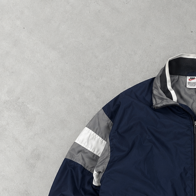 Y2K Nike Jacket Navy / Grey Rare (M)