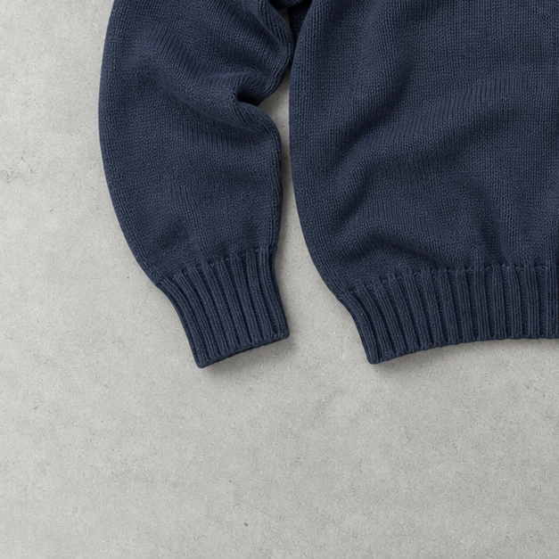 Ralph Lauren Sweater Marineblau Rare (L) Stitched Logo