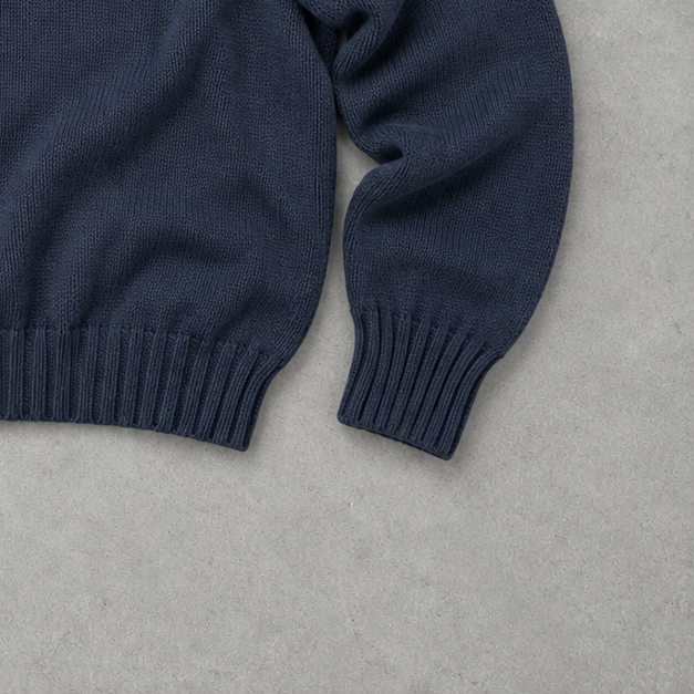 Ralph Lauren Sweater Marineblau Rare (L) Stitched Logo