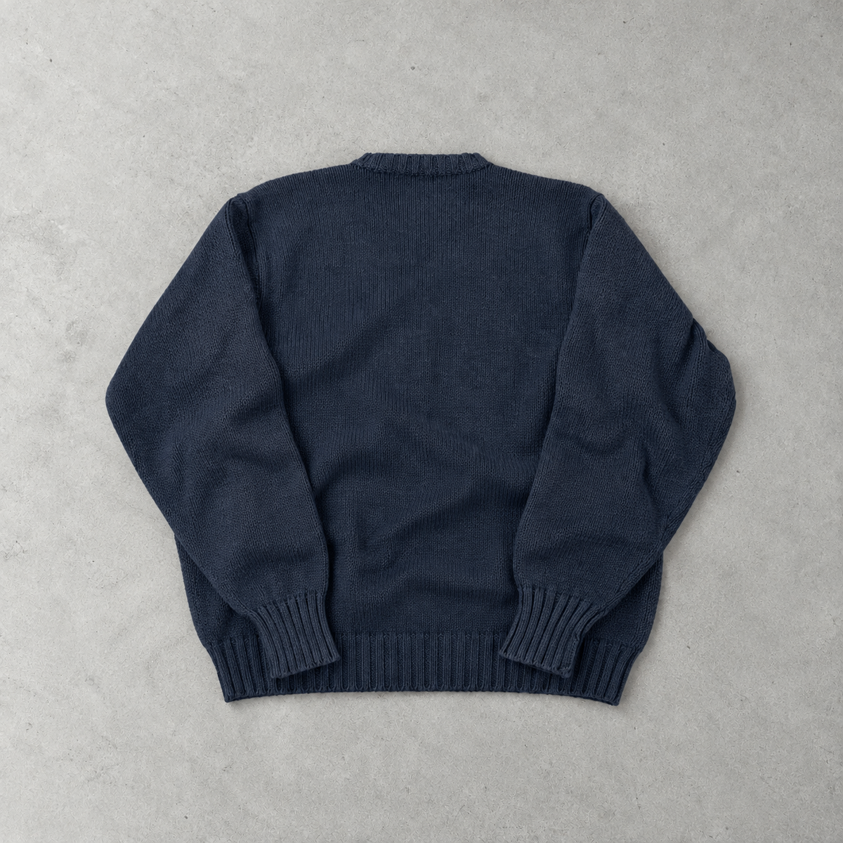 Ralph Lauren Sweater Marineblau Rare (L) Stitched Logo