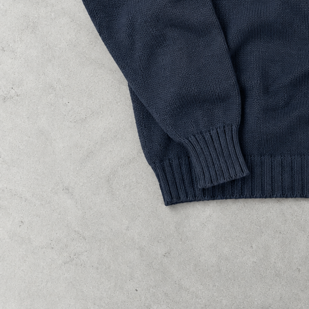 Ralph Lauren Sweater Marineblau Rare (L) Stitched Logo