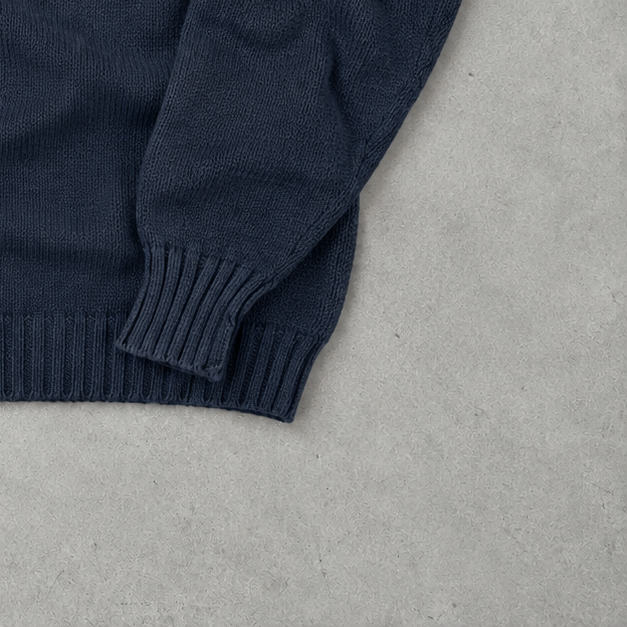 Ralph Lauren Sweater Marineblau Rare (L) Stitched Logo