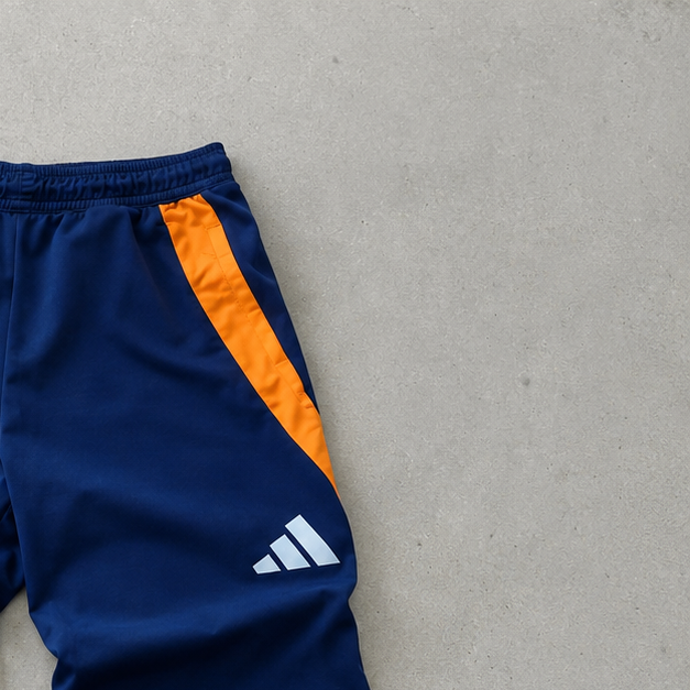 Real Madrid ADIDAS Rain Pants Orange / Navy Limited (S)