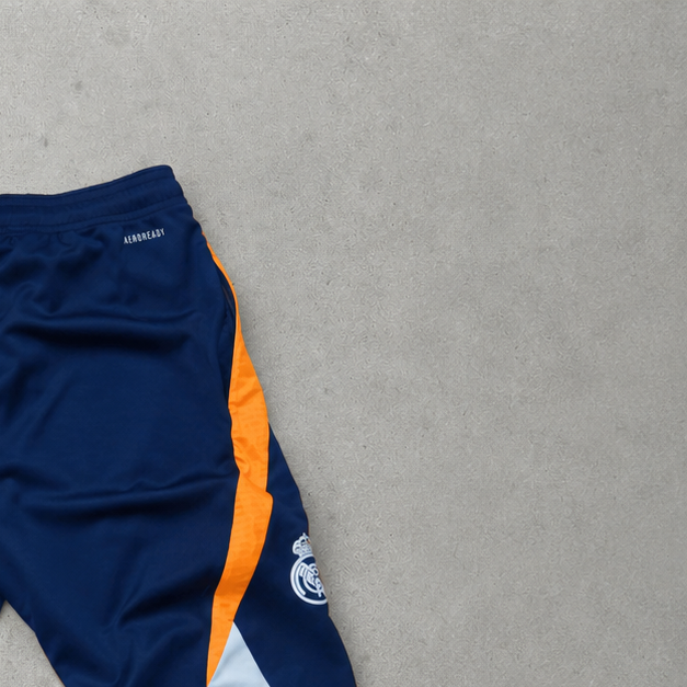 Real Madrid ADIDAS Rain Pants Orange / Navy Limited (S)