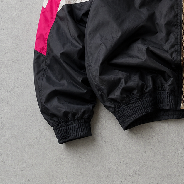 90s Vintage Nike Windbreaker Black, Pink Rare (M)