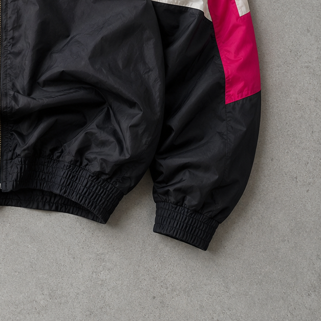 90s Vintage Nike Windbreaker Black, Pink Rare (M)