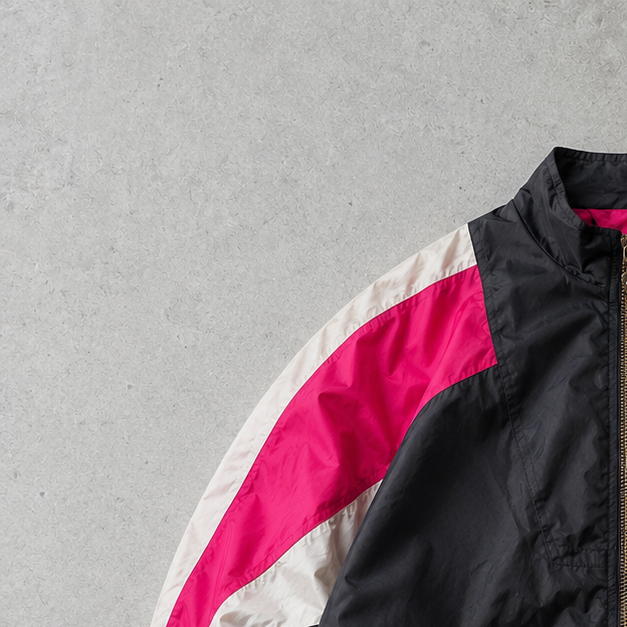 90s Vintage Nike Windbreaker Black, Pink Rare (M)