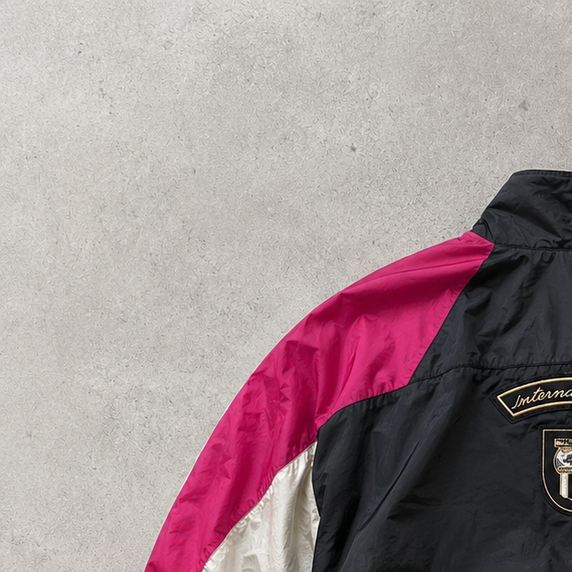 90s Vintage Nike Windbreaker Black, Pink Rare (M)