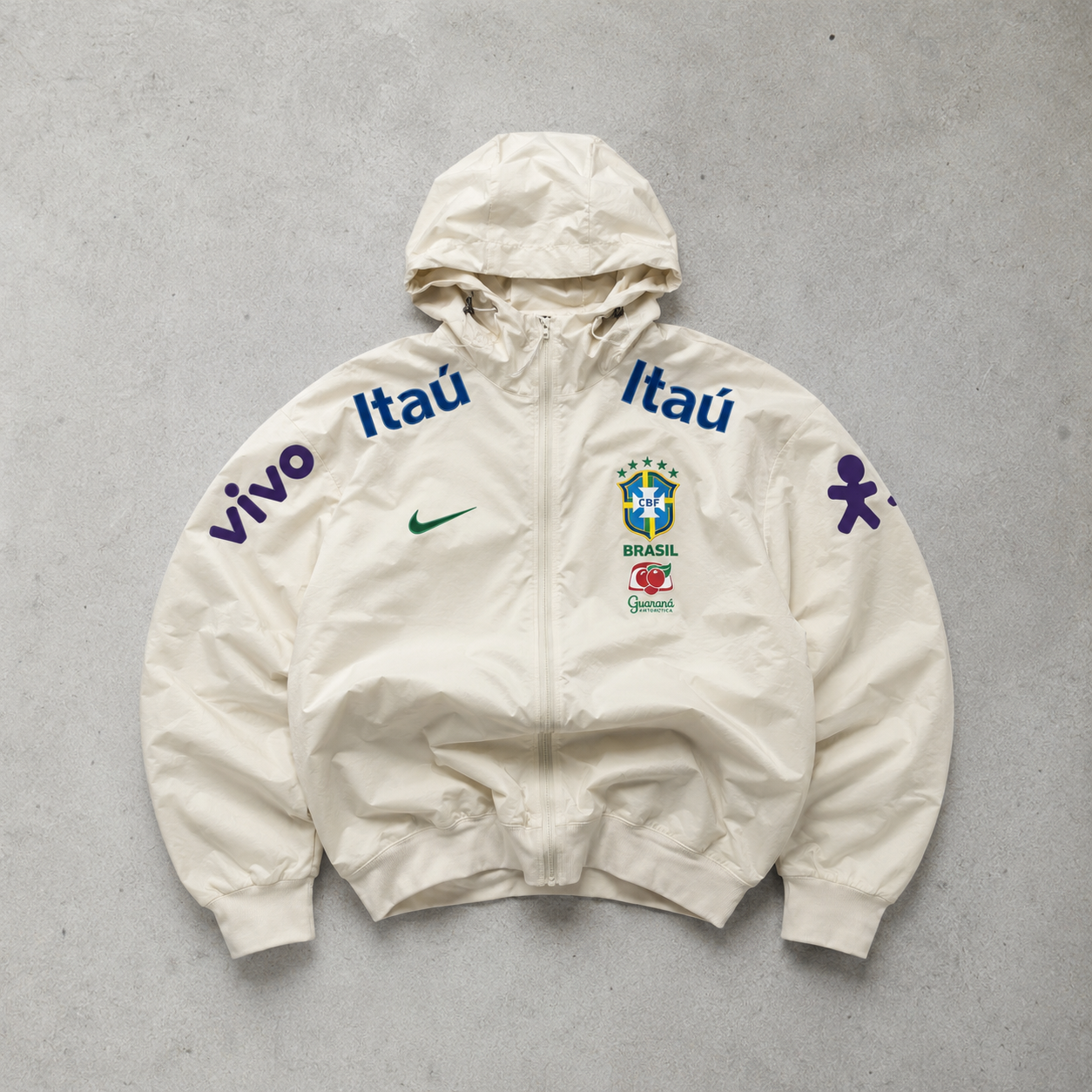Brazil Nike Jacket Cream Rare (Size L)