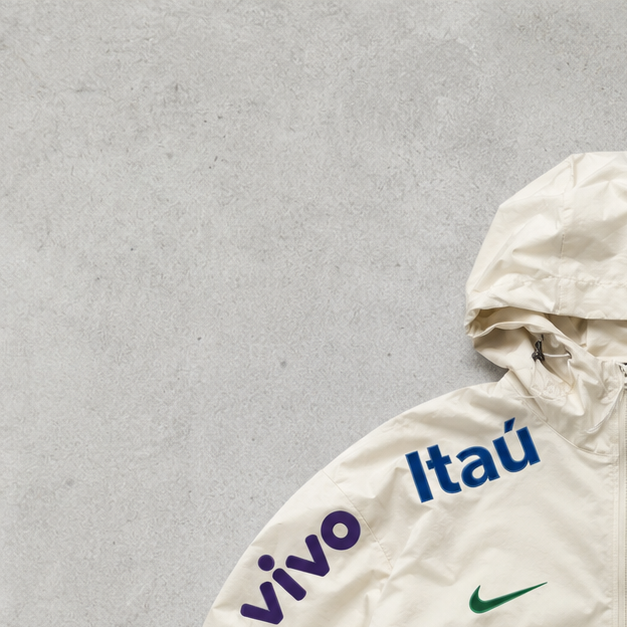 Brazil Nike Jacket Cream Rare (Size L)