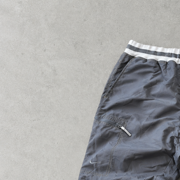 90s Y2K Nike Track Pants Grau, Gelb Limited (S)