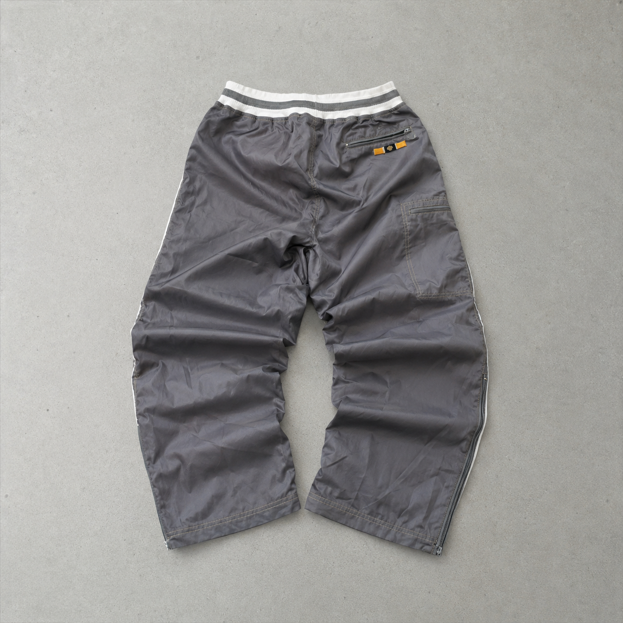 90s Y2K Nike Track Pants Grau, Gelb Limited (S)