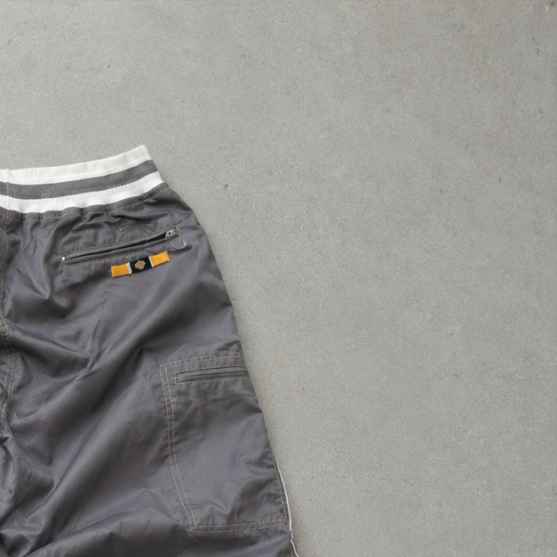 90s Y2K Nike Track Pants Grau, Gelb Limited (S)