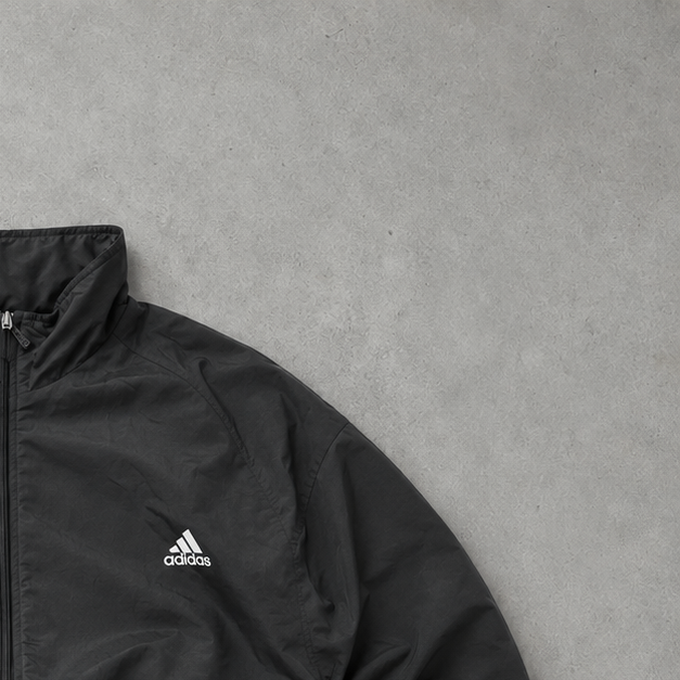 Veste de survêtement Adidas noire rare (S)