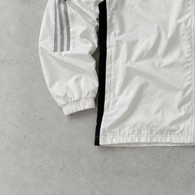 Juventus Adidas Regenjacke Weiß / Schwarz Selten (L)