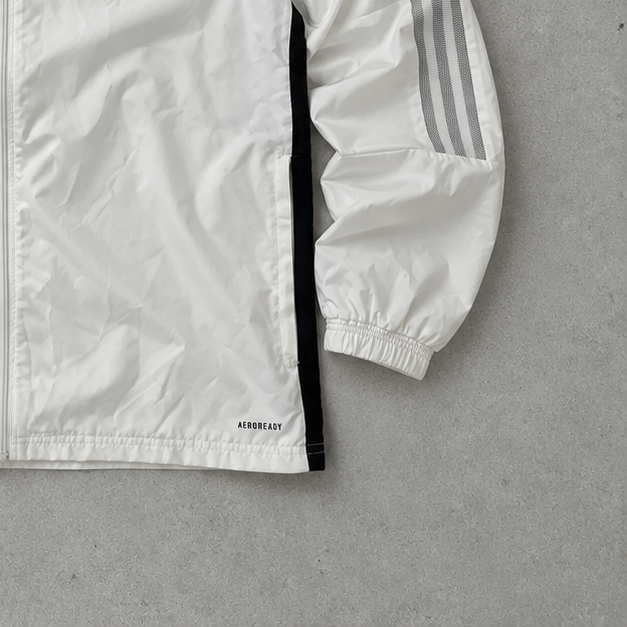 Juventus Adidas Regenjacke Weiß / Schwarz Selten (L)