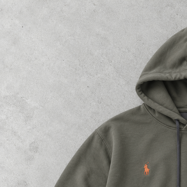 Ralph Lauren Hoodie Khaki Rare (M)