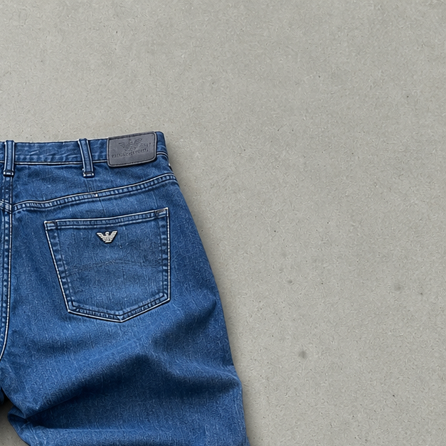 Y2K Armani Jeans Jeans Marineblau Limited (L)