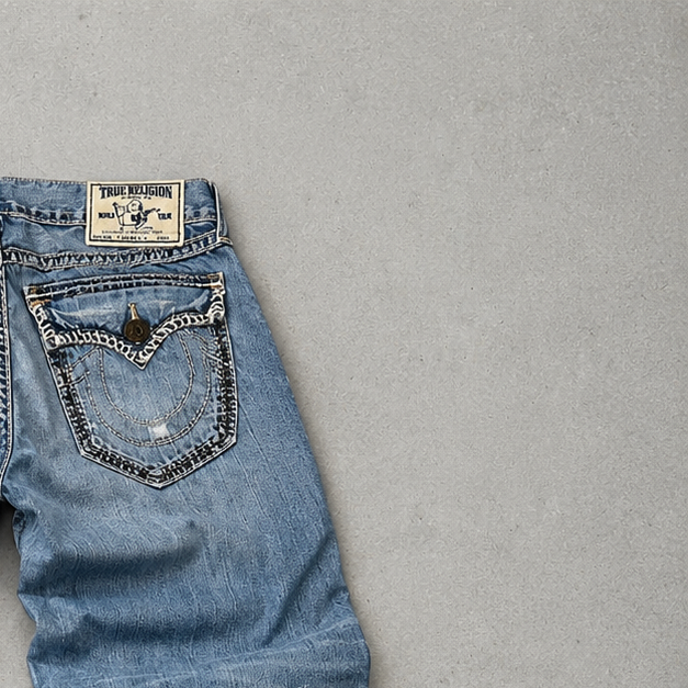 Y2K True Religion Jeans Blau Limited (M)