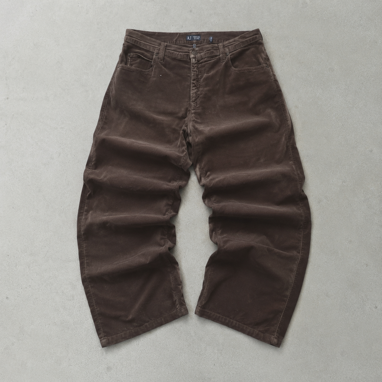 90s Y2K 2000 Armani Jeans Jeans Braun Rare (W35 | DE 50)