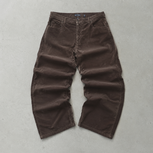 90s Y2K 2000 Armani Jeans Jeans Braun Rare (W35 | DE 50)