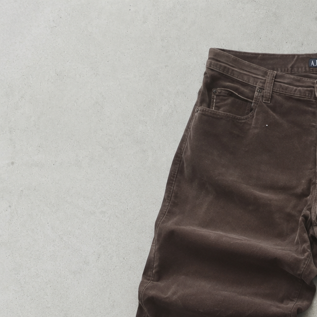 90s Y2K 2000 Armani Jeans Jeans Braun Rare (W35 | DE 50)