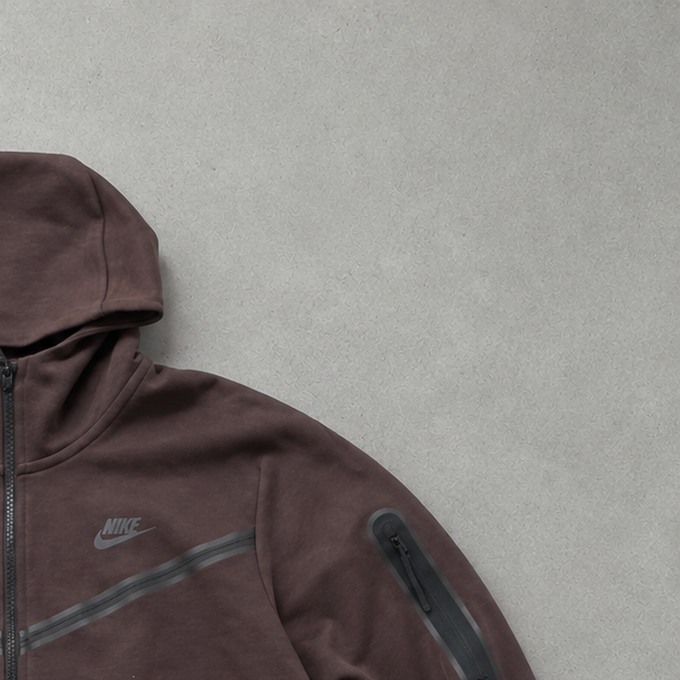 Y2K Nike Tech Fleece Jacket Braun Rare (Size M)