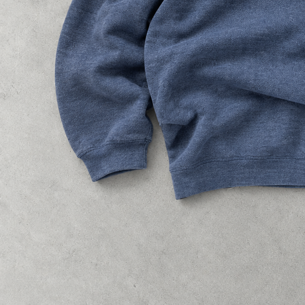 Polo Ralph Lauren Half-Zip Sweater Blau Rare (L) Stitched Logo