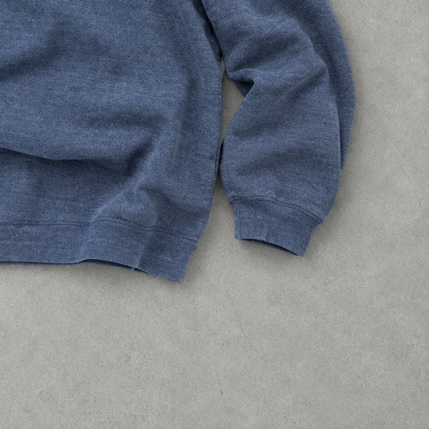 Polo Ralph Lauren Half-Zip Sweater Blau Rare (L) Stitched Logo